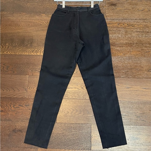 90’s Black Pants Sahza x SFA Women’s Size 6 Tapered Skinny High Rise - Picture 1 of 11